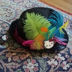 Nwt! Hello kitty fedora ages 6+